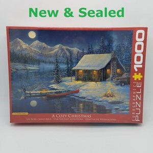 SEALED A Cozy Christmas by Sam Timm 1000 Piece Jigsaw Puzzle by Eurographics